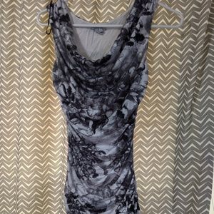 Black and White Floral Shirt